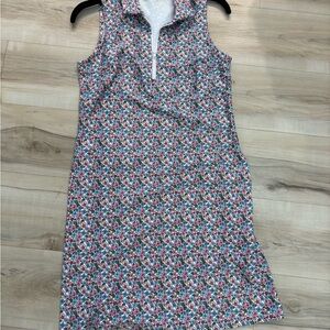 Sleeveless Mini Dress in Pink Floral Print
